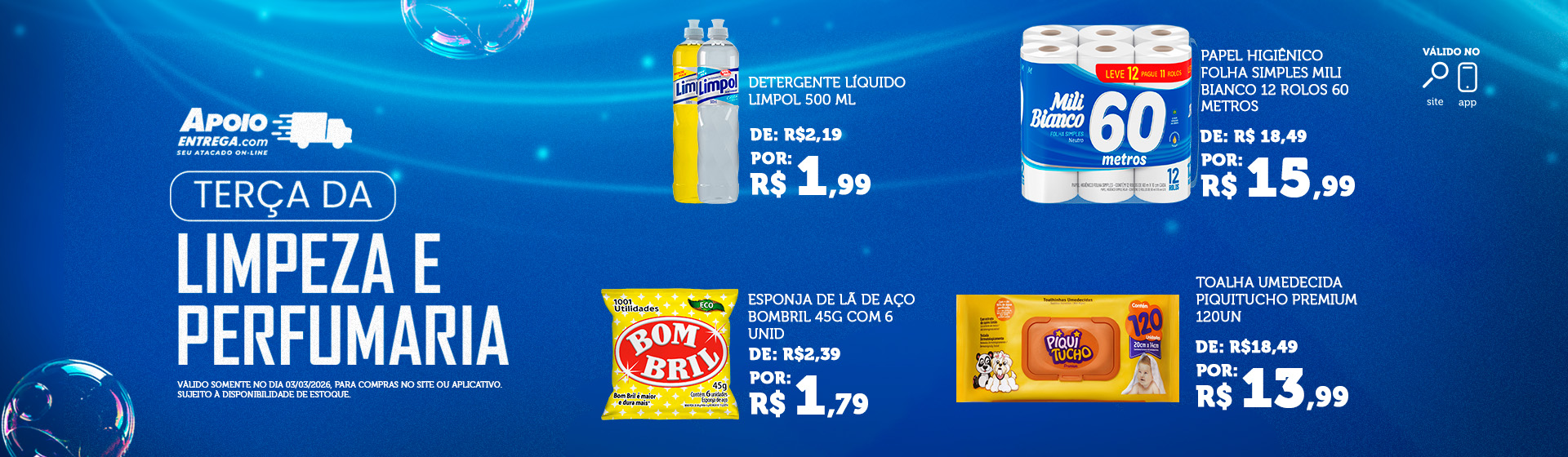 Terça da Perfumaria e Limpeza